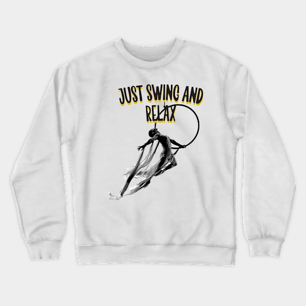 Just swing and relax Crewneck Sweatshirt by wiswisna